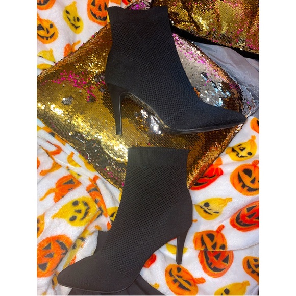 Black MIA Sock Bootie - Picture 1 of 3